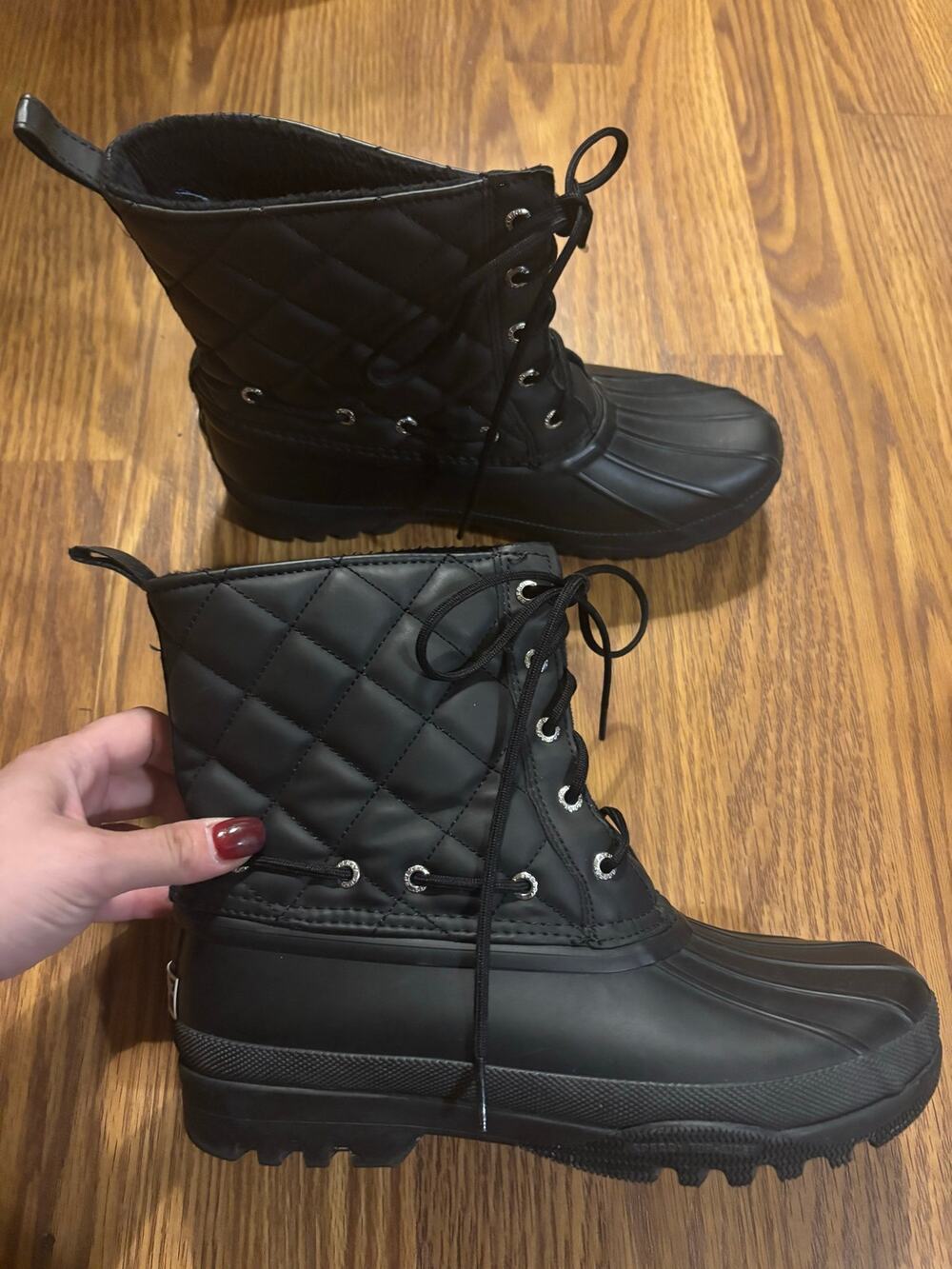 Sperry Black Waterproof Outerwear Snow Outdoors Winter Boots